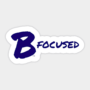 B Focused Sticker